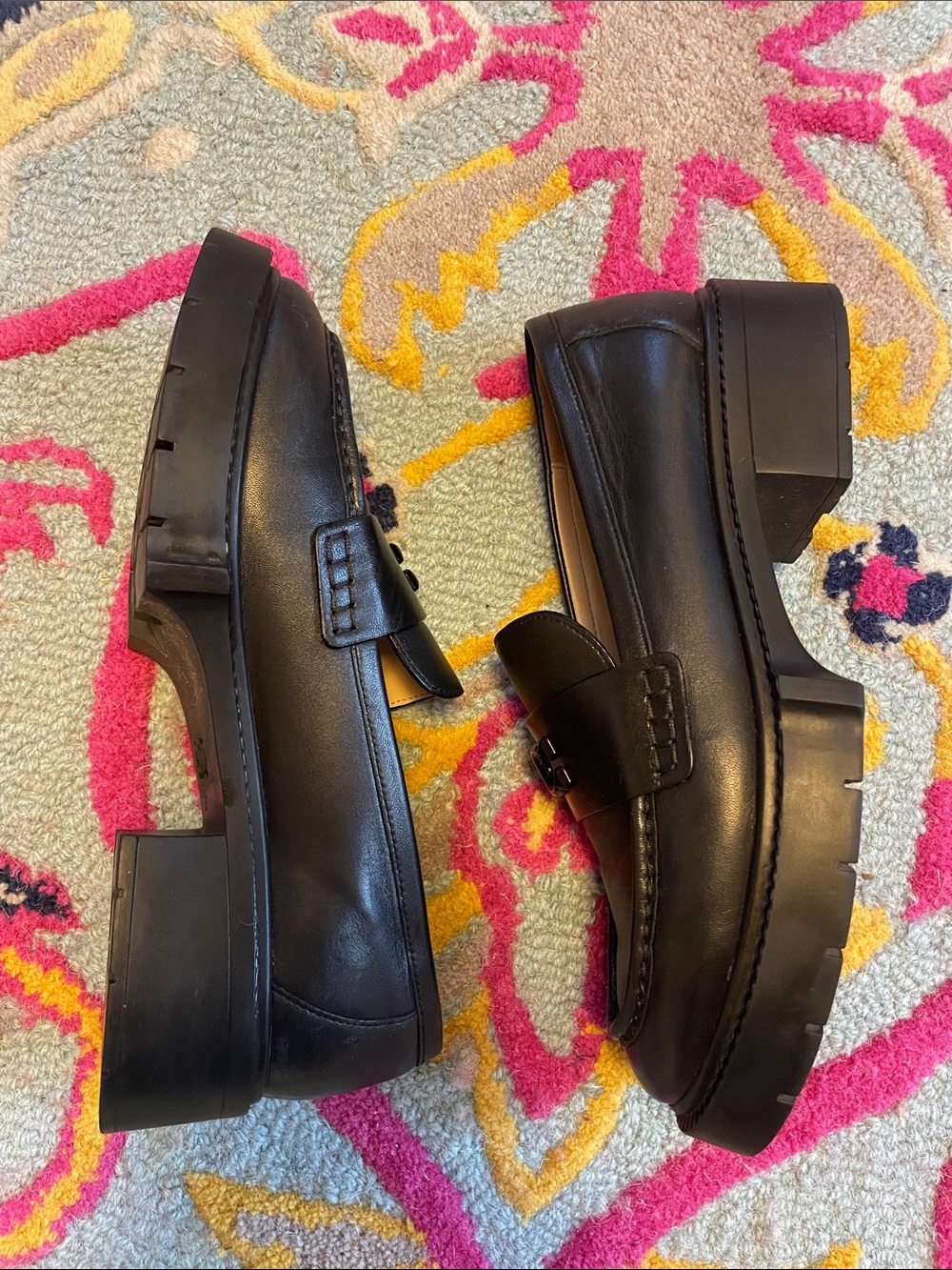 COACH Women's Leah Platform Loafers - Picture 12 of 12